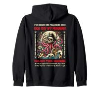 Red Sky at Morning Sailors Take Warning - Design Pirata Felpa con Cappuccio