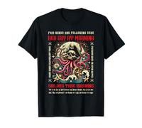 Red Sky at Morning Sailors Take Warning - Design Pirata Maglietta