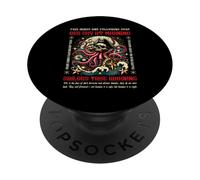 Red Sky at Morning Sailors Take Warning - Design pirata PopSockets PopGrip Adesivo