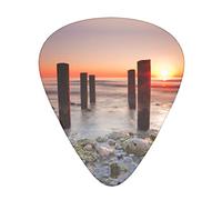 Red sky at morning - Set di 12 plettri per chitarra, regalo per chitarra acustica, plettri con scatola trasparente