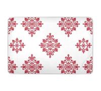 Red Snowflake Classical Chinese Extra Large Riutilizzabile Fasciatoio Coperture Morbido Assorbente Pet Vasino Tappetino Antiscivolo Pannolino Pad per Neonati Bambini, 132,1 cm L x 86,4 cm W