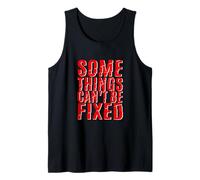 Red Some Things Stay Broke Red Graphic Canotta
