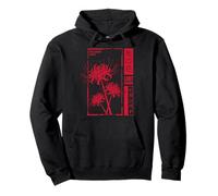 Red Spider Lily Lost Memory Anime Otaku Grunge Estetica Felpa con Cappuccio