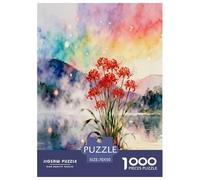 Red Spider Lily, Puzzle 1000 Pezzi, Esercizio Mentale Divertente E Rilassante, Ideale Per Cornici Decorative, Adatto Dai 12 Anni, Flower, 70x50cm/1000pcs