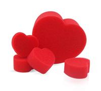 Red Sponge Magic Prop - Close Up Magic Kit, Soft Sponge Balls for Street Performance, Heart Shaped Prop with Appearing Effects, Professional Accessories for Adults, Stage Illusion Set