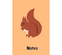 Red Squirrel Notebook: Lined Journal for Men Women Kids Gift