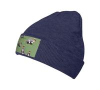 Red Squirrel Slouchy Beanies for Unisex Winter Lightweight Knit Hat Cuffed Soft Warm Slouch Beanie Cap, blu navy, taglia unica