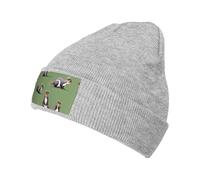 Red Squirrel Slouchy Beanies for Unisex Winter Lightweight Knit Hat Cuffed Soft Warm Slouch Beanie Cap, Grigio, Taglia Unica
