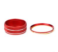 Red Start Stop Ring Trim for per jaguar per xe per xel per xf | per Perfect fit for per xe, per xel, per xf, per xfl, per f-pace, enhances interior style instantly