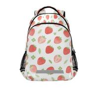 Red Strawberry Light Pink zaino per bambini cinturino toracico con cinturino toracico bookbag per scuola di 1 ° grado ragazzi ragazze mochila para ni?a mochilas de mujer para escuela