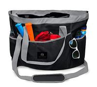 Red Suricata Borsa da Spiaggia Grande in Rete - Borsa Mare Donna XXL - Borse Piscina con Chiusura con Cerniera