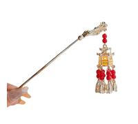 Red Tassel Lanterna Hairpin Donna Stile Antico Hanfu High-end Copricapo