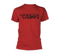 Red The Cramps Black Logo autorizzato Uomo maglietta