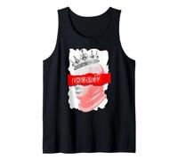 Red The Crown Never Slips Red Graphic Canotta