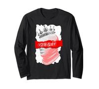 Red The Crown Never Slips Red Graphic Maglia a Manica