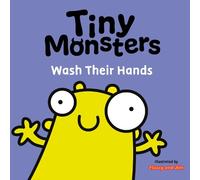 Red Tiny Monsters Wash Their Hands (Libro di cartone)