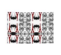 Red Torre Eiffel Splash Pattern Party Festival Banner Decor Sfondo Bandiera Indoor Outdoor Raduno Laurea Natale