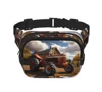 Red Tractor Pattern trendy alla moda marsupio unisex viaggio sport messenger bag