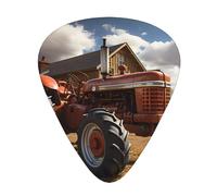 Red Tractor Plettri per chitarra eleganti e durevoli, tre tipi di plettri per chitarra sottili, medi e pesanti (12 pezzi), adatti per chitarra, basso, chitarra elettrica, ukulele,