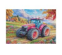Red Tractor Spring Farm Puzzle 300 Pezzi Gioco Familiare Relax Happy Time Rompicapo Per Adulti Idea Regalo Natale Per Tutta La Famiglia 300 PCS