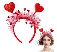 Red Valentines Headband, Girlfriend Valentines Prop, Wives Valentines Headband, Valentines Day Props, Sequin Hair Hoop, Red Sequins Hairband for Lovers, Wives, Girlfriends