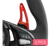 Red volante Paddle Shifter Extension Gear Shift trim per Skoda Octavia Scala Kamiq Kodiaq Karoq RS iV Superb Combi