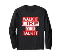 Red Walk/Talk IT Grafica rossa Maglia a Manica