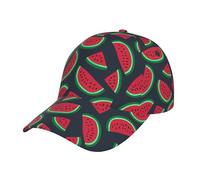 Red Watermelon Baseball Cap Dad Hat Sun Cap Misura Regolabile Corsa Palestra Golf Outdoor Tour Classico Unisex, Nero , Taglia unica