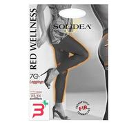Solidea Leggings Red Wellness 70 Den Compressione graduata 12-15 mmHg 3ML Nero