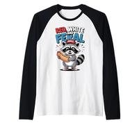 Red White And Feral Maglia con Maniche Raglan