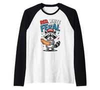 Red White And Feral Maglia con Maniche Raglan
