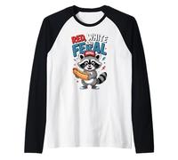 Red White And Feral T Maglia con Maniche Raglan