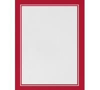 Red & White Composition Paperback Notebook - Large (8.5” x 11” A4) College Ruled + Field: Sport Series | Subject Notebook for Students, Professionals, Athletes, and Fans