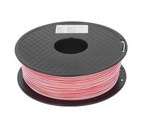 Red White Dual Color PLA 3D Printer Filament, 1.75mm Printing Filament, Bubble Free High Tenacity with Accurate Diameter ±0.02mm for DIY Models and Hobby FDM Printers
