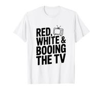 Red White e Booing The TV Patriot Spirit Maglietta