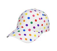 Red White Polka DOT Cappello Trucker Casuale Tesa Curva Cappellino Moda Berretto da Baseball per attività Estivo Ciclismo