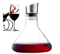 Red Wine Carafe - Decanter 1500ml Crystal Glass Dispenser | Handheld Aerator Elegant Pouring Pitcher for Red and White Wine, Home Bar Serving, Dinner Parties, Tastings and Entertaining