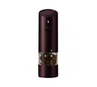 (Red Wine)Electric Salt Pepper Grinder Rechargeable Convenience Grinding Tool Kitchen Accessories
