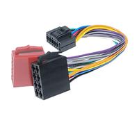 RED WOLF Adattatore connettore per cablaggio ISO a 16 pin per autoradio Kenwood/JVC KDC KRC KD Installare Aftermarket Stereo Cable Adapter Plug
