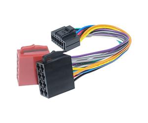 RED WOLF Adattatore connettore per cablaggio ISO a 16 pin per autoradio Kenwood/JVC KDC KRC KD Installare Aftermarket Stereo Cable Adapter Plug