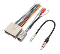 RED WOLF Per Ford 2006-2012, Lincoln 2006-2010, Mercury 2006-2009 Veicoli Aftermarket Stereo Installare Cablaggio con adattatore RCA, spina adattatore antenna radio