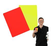 Red Yellow Cards - 2Pcss Soccer Warning Cards, Multi Functional Sports Referee Card Set, Soccer Referee Card Referee Accessory Kit, Professional Soccer Referee Supplies for Sports Coaches Referees