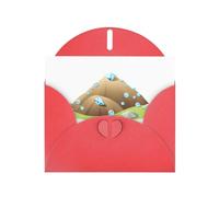 Red YYHWHJDE - Biglietto di auguri con stampa a collina di diamanti, 15 x 10 cm, design unico e alla moda per varie occasioni