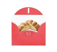 Red YYHWHJDE - Biglietto di auguri con stampa di pane morbido, 15 x 10 cm, design unico e alla moda per varie occasioni
