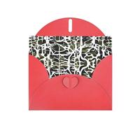 Red YYHWHJDE - Biglietto di auguri per Natale, compleanno, San Valentino, anniversario di matrimonio e feste, motivo mimetico con albero bianco