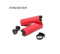 (Red2) Manopole per bicicletta in schiuma ultraleggere e antiscivolo per manubri MTB, lisce e comode