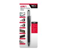 RED5 6 IN 1 Strumento Penna a Sfera Con Cacciavite Spirit Level Righello