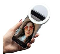 RED5 Selfie Ring Light LED Clip-on voor Smartphone, 3 Helderheidsniveaus, USB Oplaadbaar, Compacte Vulverlichting voor TikTok, Vlog & Instagram, Universele Telefoonhouder, Wit Gadget