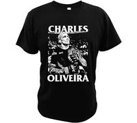 RedAeL Charles Oliveira Fighter T-Shirt Mens Black T-Shirt M