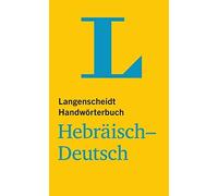 Redaktion Lange Langenscheidt Handwörterbuch Hebräisch-Deutsc (Copertina rigida)